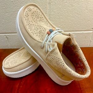 Hey Dude Women's Tan Sneakers